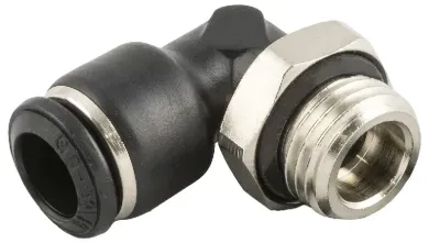 RACOR EN "L" ORIENTABLE MACHO CILÍNDRICO CON O-RING