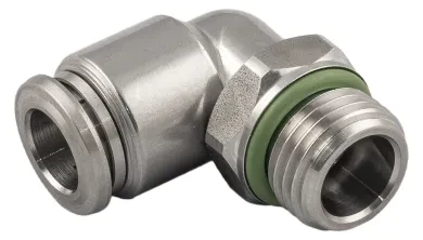 RACOR EN "L" ORIENTABLE MACHO CILÍNDRICO CON O-RING