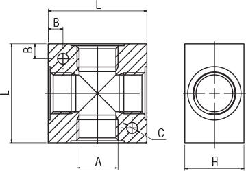 ALUMINIUM TEE CROSS