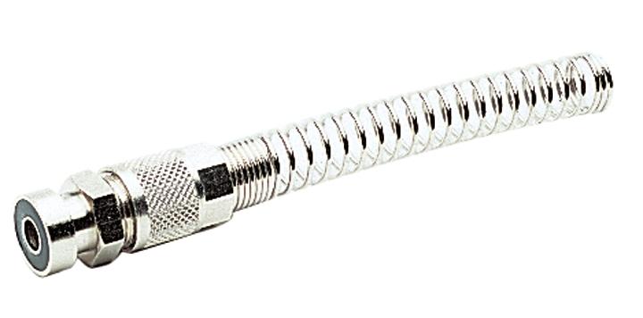 STRAIGHT FITTING WITH BAYONET CONNECTION + NUT AND SPRING
