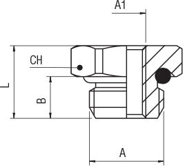 REDUCER (PARALLEL) WITH NBR O-RING