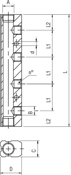 VERTEILERBLOCK AUS ALUMINIUM