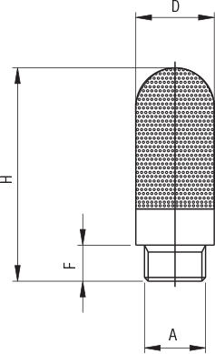 POROUS POLYETHYLENE SILENCER