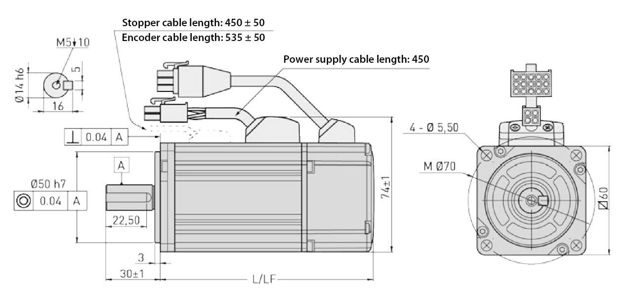 BÜRSTENLOSER MOTOR Ø 40 mm BOHRUNG