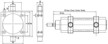 CHARNELA INTERMEDIA PARA TIRANTES LISOS - ACERO