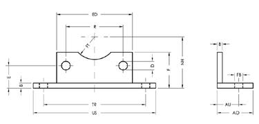 LARGE LOW-RISE PEDESTAL - STEEL