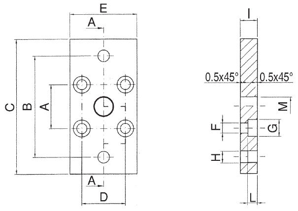 FLANSCH - STAHL - Durchmesser von 12 bis 25