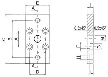 FLANSCH - STAHL - Durchmesser von 12 bis 25