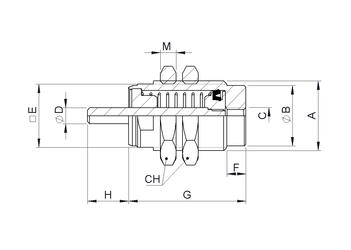 SINGLE-ACTING NO-THREADED PISTON ROD