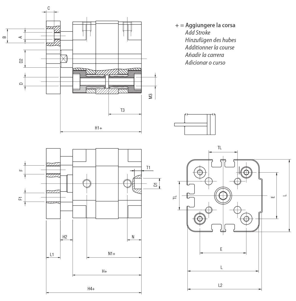 QFA - DOPPIO EFFETTO MAGNETICO ANTIROTAZIONE - Diam. dal 32 al 100