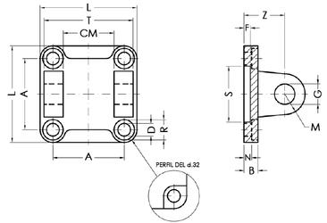 FEMALE CLEVIS BRACKET - IRON