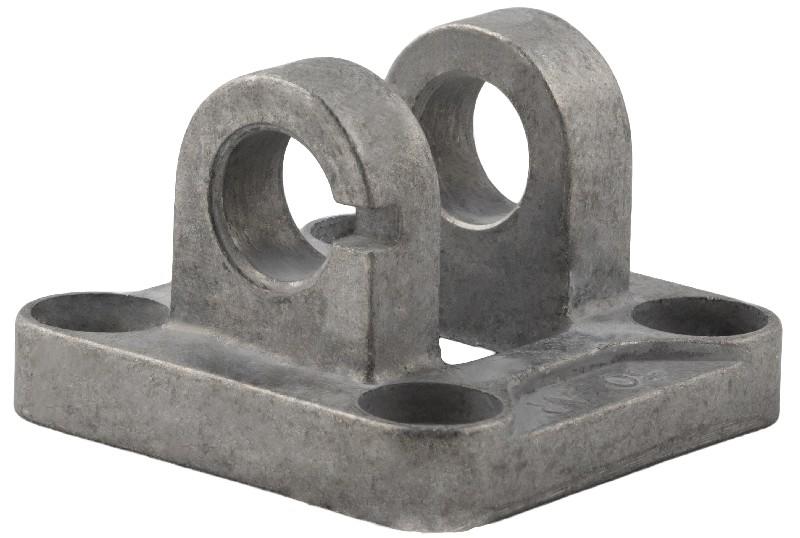 NARROW FEMALE HINGE FOR SQUARE JOINT WITH ARTICULATED HEAD DIN648K - IRON