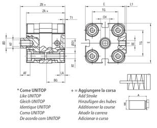 WB - SINGLE-ACTING MAGNETIC - Bore from 20 to 25