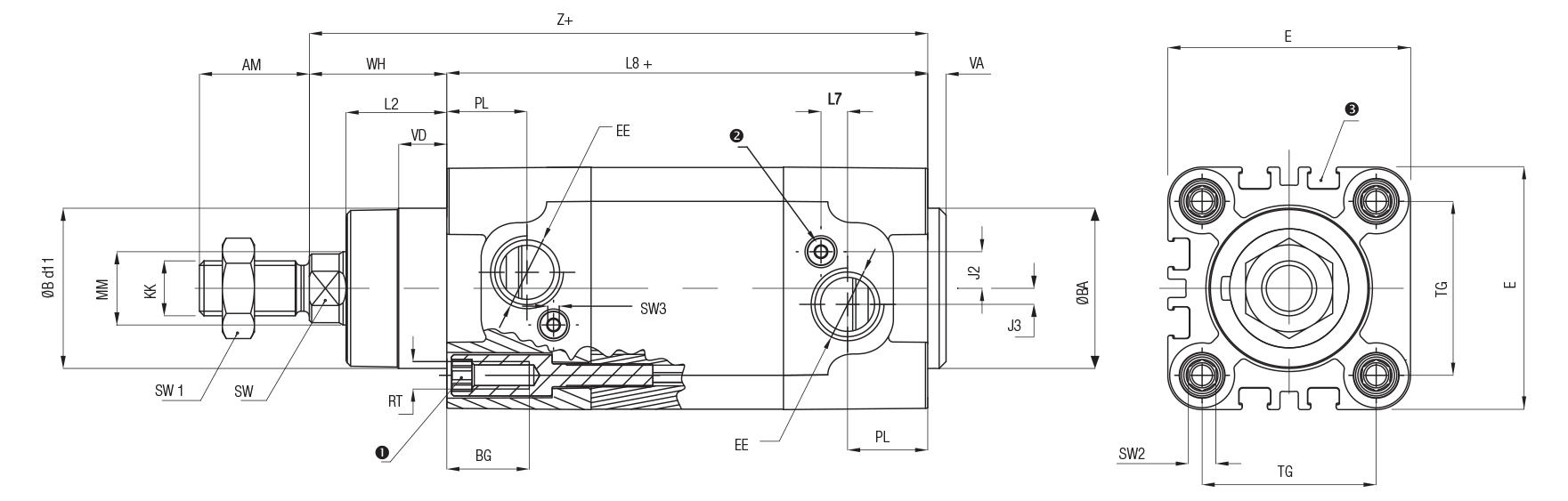 DOUBLE ACTING CUSHIONED MAGNETIC