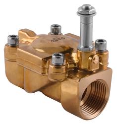 SERVO-ASSISTED SOLENOID VALVES WITH SPEED REGULATOR