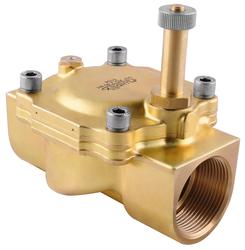 SERVO-ASSISTED SOLENOID VALVES WITH SPEED REGULATOR