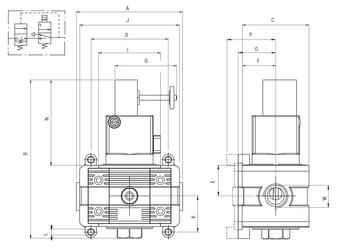 SOFT START VALVE WITH QUICK EXHAUST - FRL2 and FRL3 Size