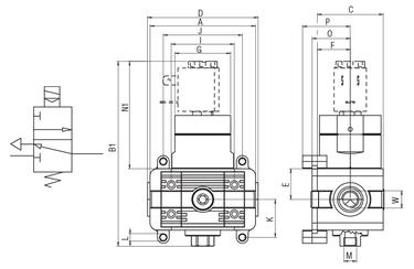 SHUT OFF VALVE - ELECTROPNEUMATIC