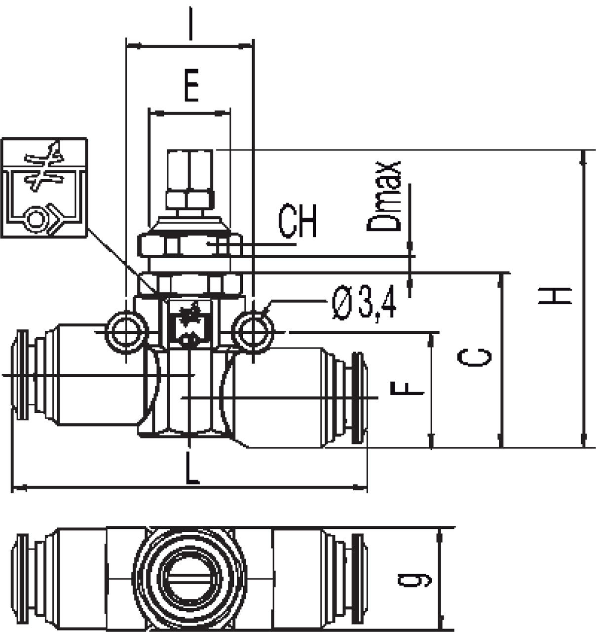 INLINE FLOW CONTROL - MANUAL REGULATION 82815_FUN