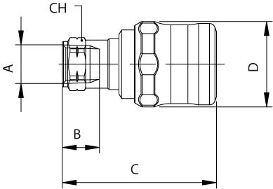 FEMALE SAFETY COUPLER - NPTF