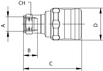 FEMALE SAFETY COUPLER - NPTF