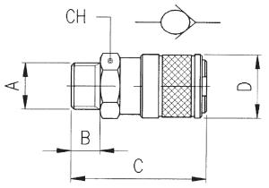 MALE SOCKET