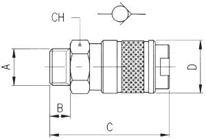 MALE SOCKET