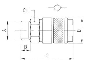MALE SOCKET