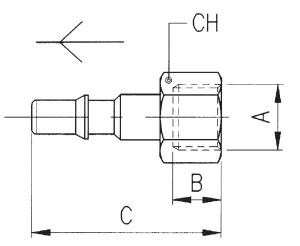 STECKER MIT INNENGEWINDE