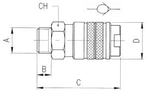 MALE SOCKET