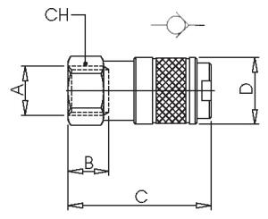 FEMALE SOCKET FOR SHUTTER PLUG