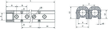 VERTEILERBLOCK AUS ALUMINIUM "ROT"