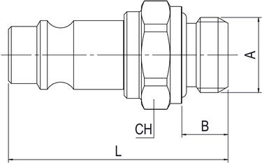 MALE PLUG (PARALLEL) WITH OR