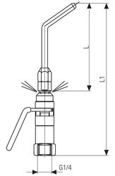 SCREEN BLOWGUN WITH STAINLESS STEEL NOZZLE