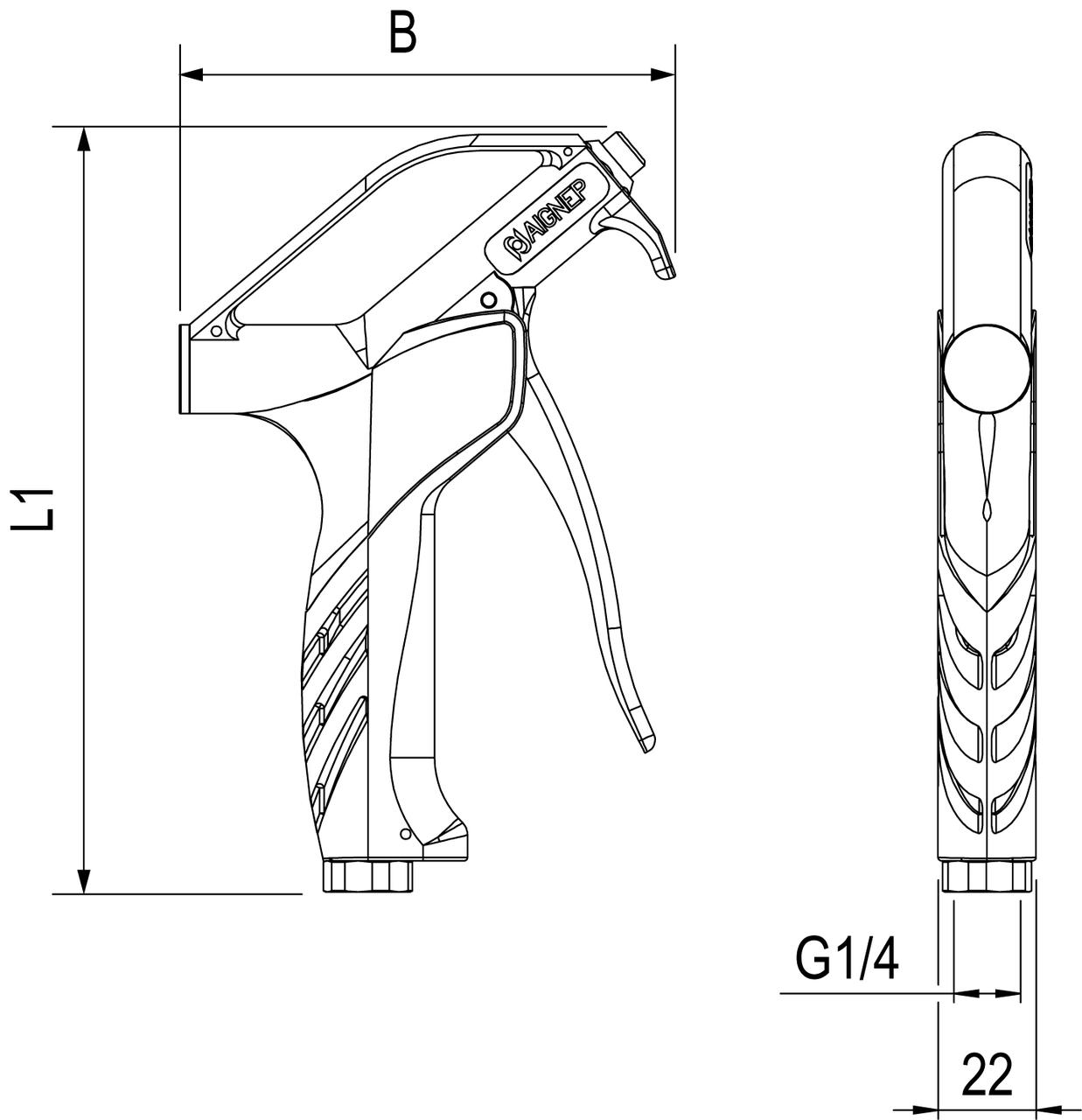 BLOWGUN WITHOUT NOZZLE