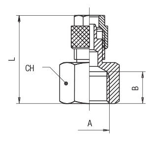 STRAIGHT FEMALE ADAPTOR