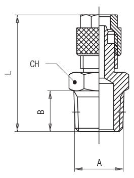 STRAIGHT MALE ADAPTOR (TAPER)