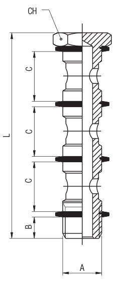 BANJO SCREW TRIPLE