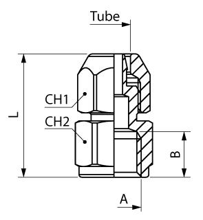 STRAIGHT FEMALE ADAPTOR