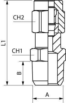 STRAIGHT MALE ADAPTOR