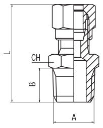 STRAIGHT MALE ADAPTOR