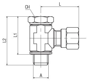 SINGLE BANJO BODY WITH STEM