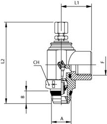 FEMALE NPTF FLOW CONTROL (IN) - SWIFTFIT - MANUAL REGULATION
