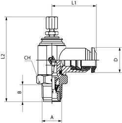 INCH TUBE FLOW CONTROL (IN) - PTF - MANUAL REGULATION
