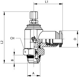 INCH TUBE FLOW CONTROL (OUT) - SWIFTFIT - MANUAL REGULATION