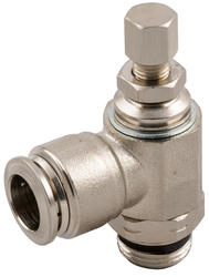 RÉGULATEUR DE DÉBIT BI-DIRECTIONNEL FILETAGE (ORIENTABLE) “UNIVERSAL SHORT” , A VIS EXTÉRIEUR
