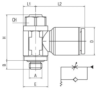 SWIVEL FLOW REGULATOR FOR VALVE SCREWDRIVER REGULATION