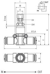 TUBE IN LINE PRESSURE REGULATOR
