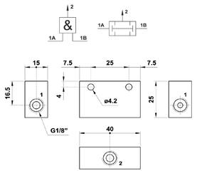 IN-LINE "AND" LOGIC ELEMENT