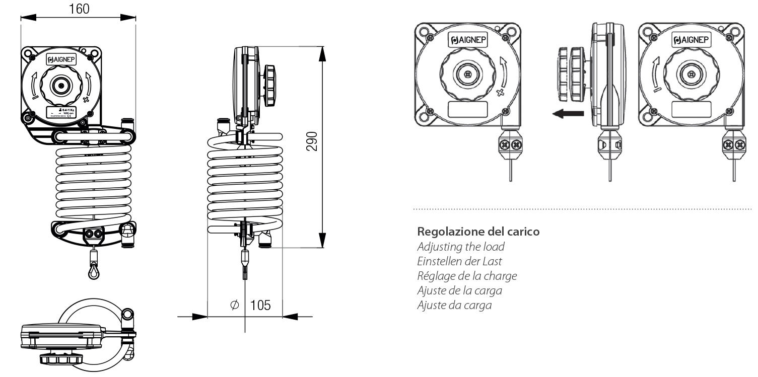 EQUILIBRADORA CON TUBO ESPIRAL